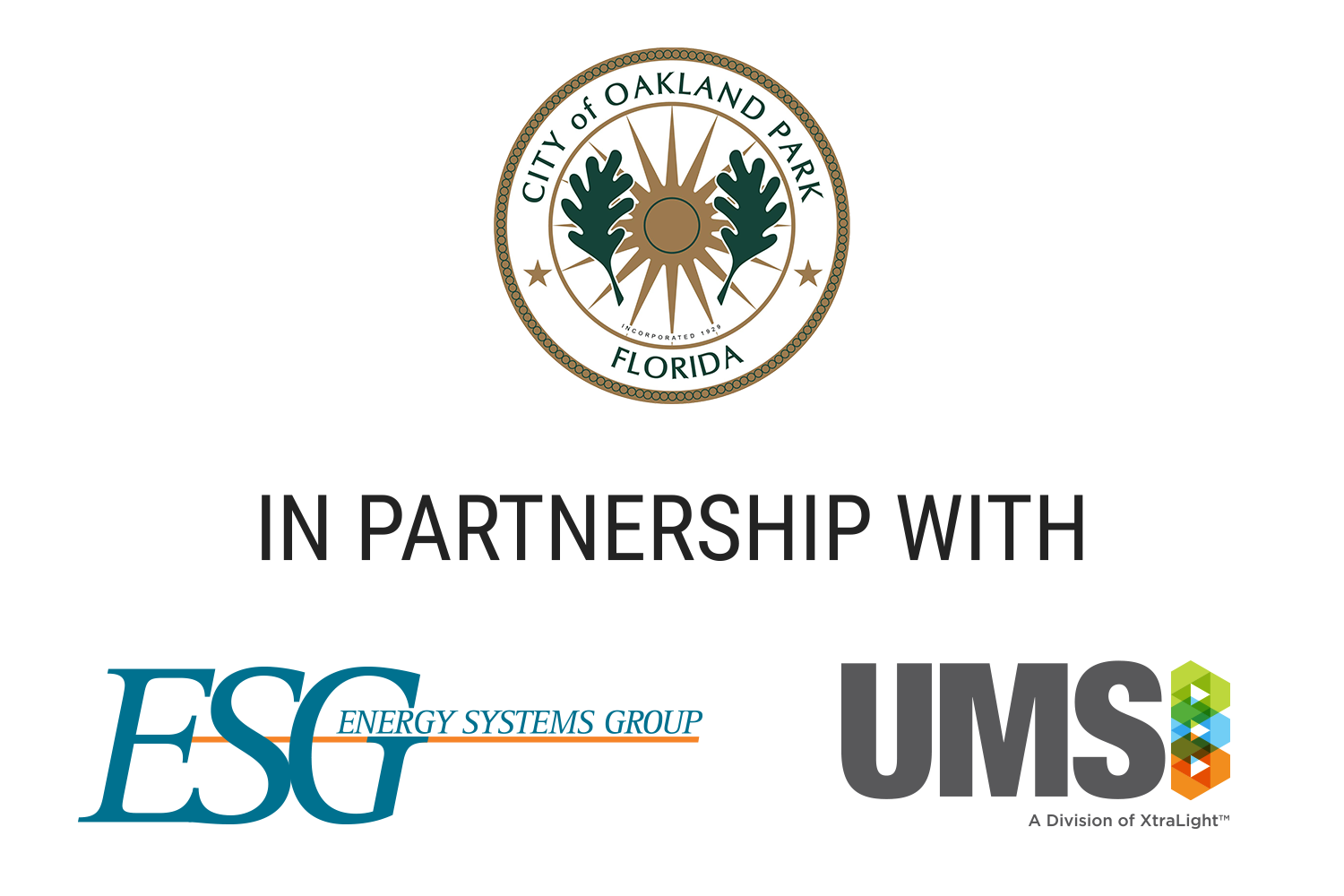 City of Oakland Park in partnership with ESG and UMS