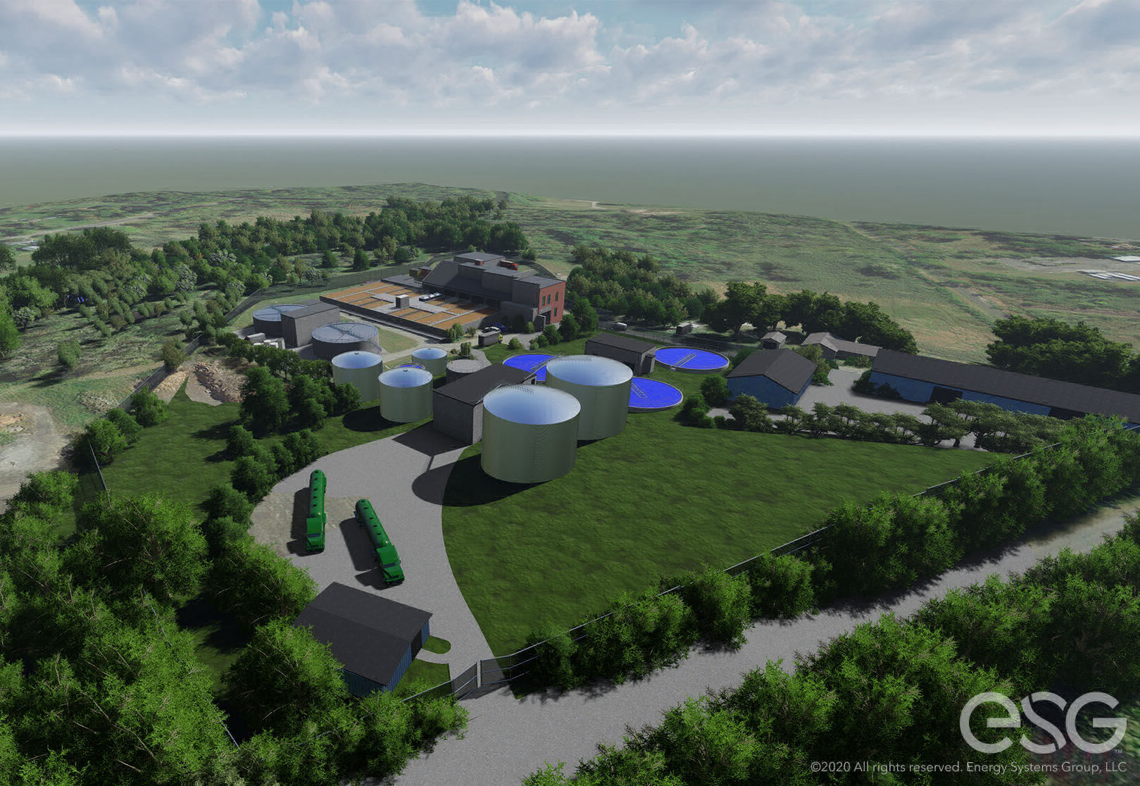 Organics and Water Resource Recovery Center - Design Render and Animation