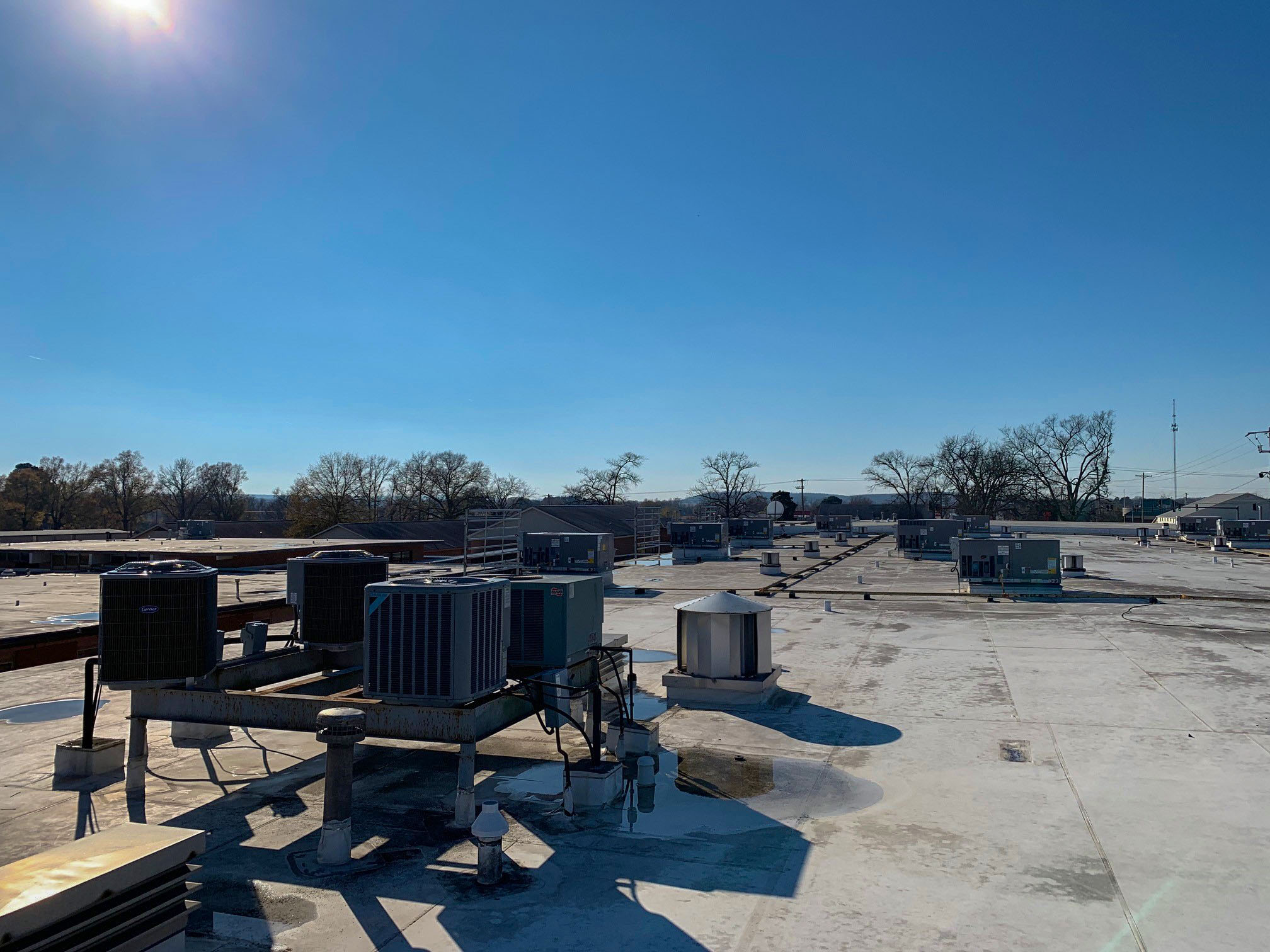 Freshman Academy New Rooftop Units and Condensers
